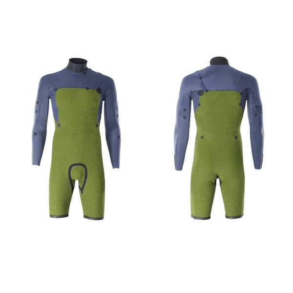 Гидрокостюм ION Seek Core 3/2 Shorty LS FZ Wetsuit Men Gold-Burst
