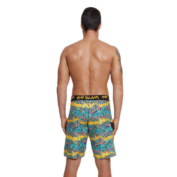 Бордшорты для серфинга 69Slam Manu Island Long Length Boardshort 