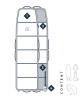 Чехол на колесах Manera 747 Wheels Board
