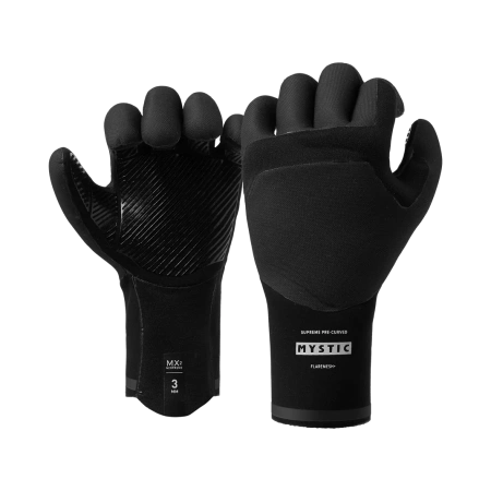 Гидроперчатки Mystic Roam Glove 3mm 5Finger Precurved Black