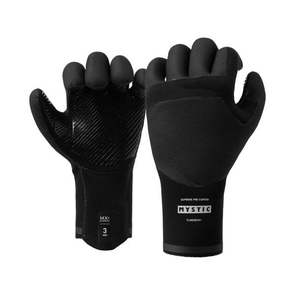 Гидроперчатки Mystic Roam Glove 3mm 5Finger Precurved Black