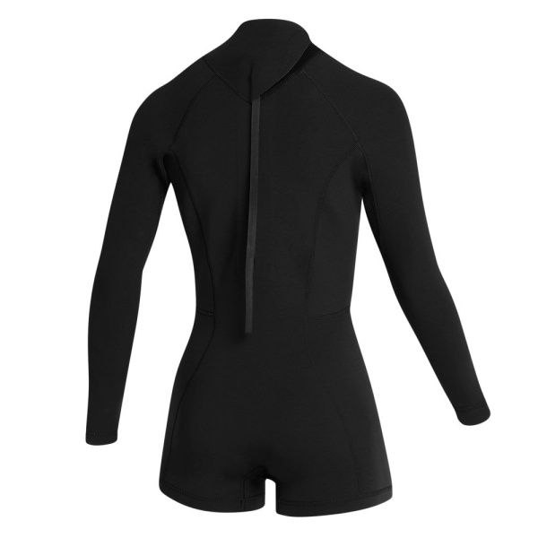 Гидрокостюм женский Mystic Lunar Longarm Shorty 2/2mm Bzip Women Black