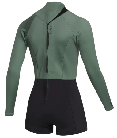 Гидрокостюм Mystic Lunar Longarm Shorty 2/2mm Bzip Women Dark Olive