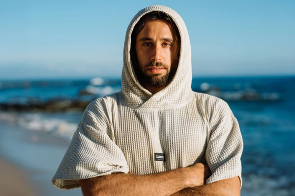 Серфпончо Mystic Poncho Waffle Tidal Blue