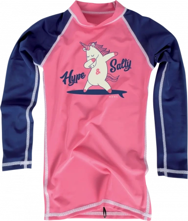 Лайкра детская MDNS Bicolor Design Rashvest Kid Ls Unicorn Pink/Navy 2023