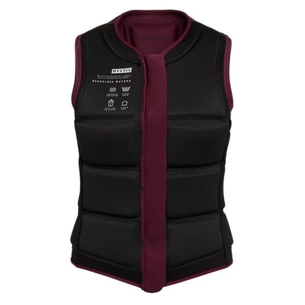Спасжилет для вейкборда Mystic Star Impact Vest Fzip Wake Women Oxblood Red