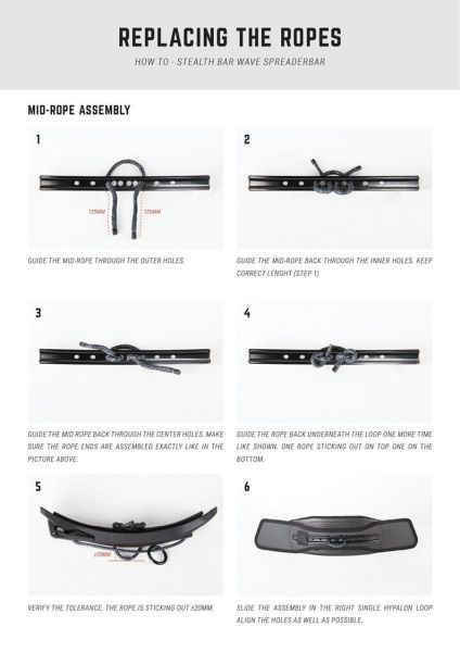 Cлайдер для трапеции Mystic Stealth Bar Gen 3 Surf Black