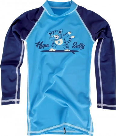 Лайкра детская MDNS Bicolor Design Rashvest Kid Ls Cat Blue/Navy 2023