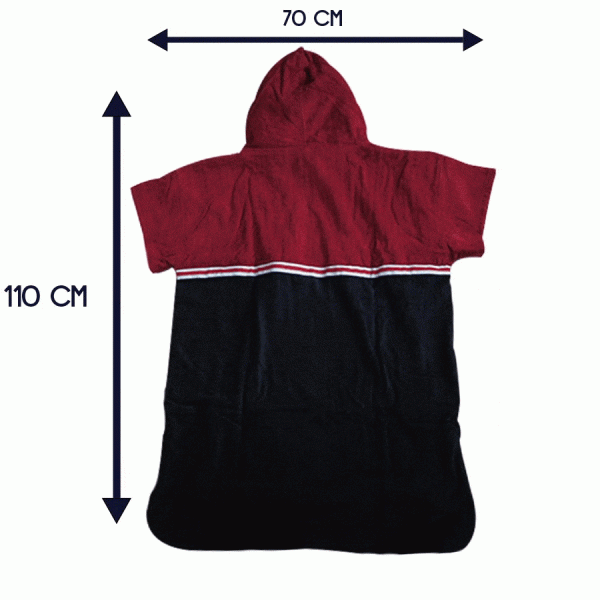 Saint Jacques Poncho Duo Burgundy Blue 2023