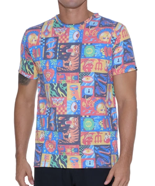 Футболка 69Slam Leonardo S/S Printed Rash Tee Wierd Block
