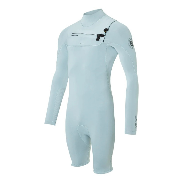 Гидрокостюм NeilPryde Wizard 3/2 Shorty L/S GBS FZ Light Grey-Blue