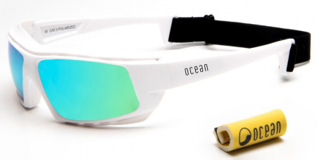 Солнцезащитные очки  Ocean Glasses Paros White Matt Green Revo 2021