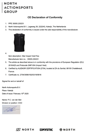 Спасжилет для кайта Mystic Star Impact Vest Fzip Kite Pastel Yellow