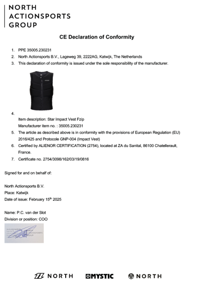 Спасжилет для кайта Mystic Star Impact Vest Fzip Kite Oxblood Red