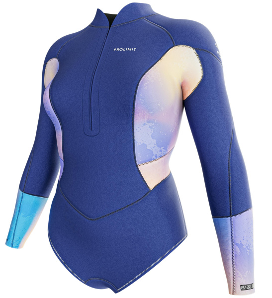 Гидрокостюм Prolimit Fire Sunset Shorty Front V-Zip 2/2 FL Blue/Peach