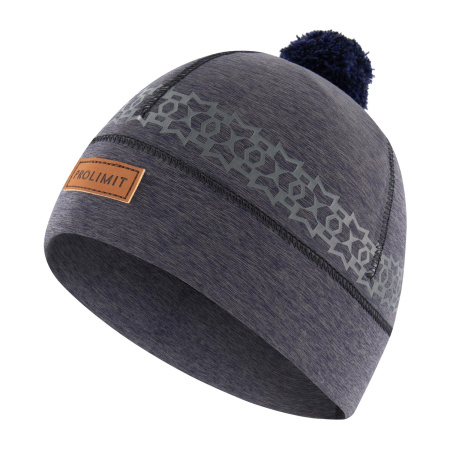 Гидрошапка Prolimit Neoprene Beanie Pom Pom Black/Grey
