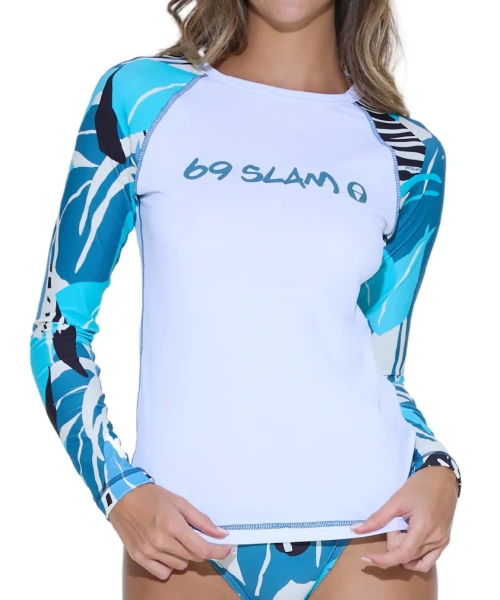 Лайкра 69Slam Ava L/S Rash Vest Zebra