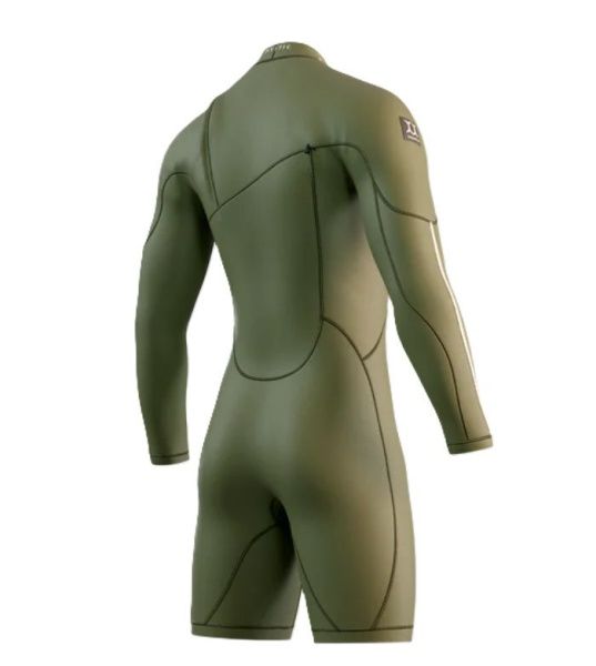 Гидрокостюм Mystic The One Longarm Shorty 3/2 Zipfree Moss