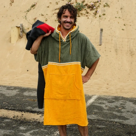 Saint Jacques Poncho Duo Khaki/Mustard 2023