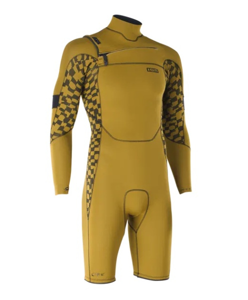 Гидрокостюм ION Seek Core 3/2 Shorty LS FZ Wetsuit Men Gold-Burst