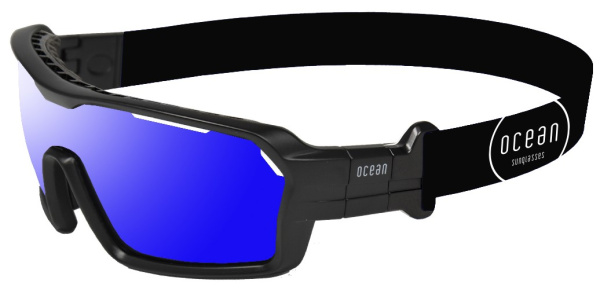 Солнцезащитные очки  Ocean Glasses Chameleon Shiny Black+Blue Revo 2021