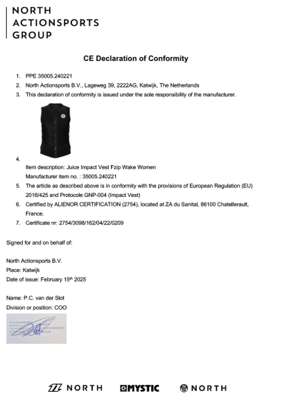 Спасжилет Mystic Juice Impact Vest Fzip Wake Women  Iris Blue