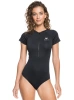 Лайкра для серфинга Roxy Essentials Cap Sleeve Front Half Zip One-Piece Anthracite
