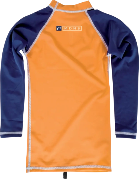 Лайкра детская MDNS Bicolor Design Rashvest Kid Ls Cat Orange/Navy 2023