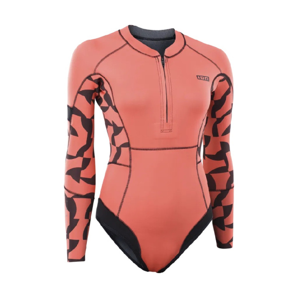 Гидрокостюм ION Amaze Hot Shorty 1.5 LS FZ Wetsuit Women Tiger-Coral