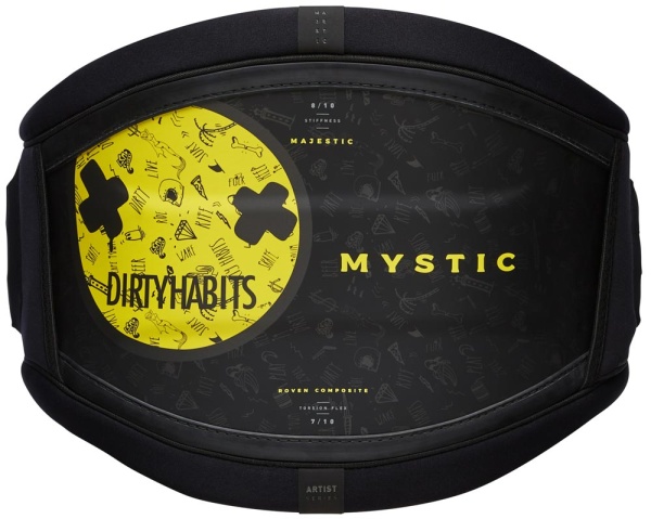 Трапеция для кайта Mystic Majestic Dirty Habits Black/Yelow 2023