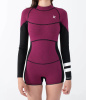 Гидрокостюм Hurley Air 2mm Shorty Springsuit Women Bzip Prune