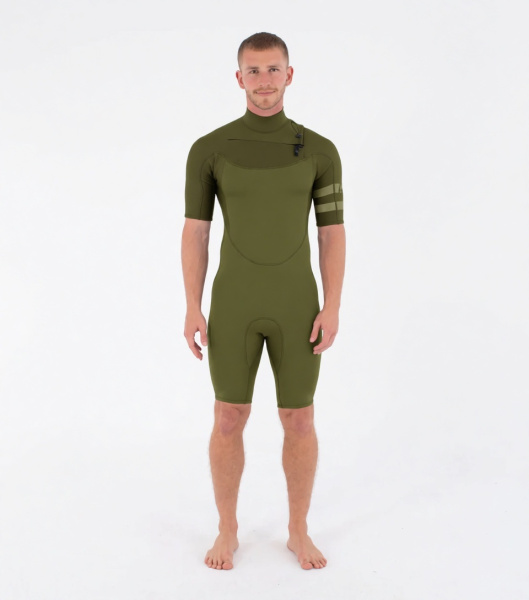 Гидрокостюм Hurley 2/2 mm Springsuit Fzip Shaded Olive