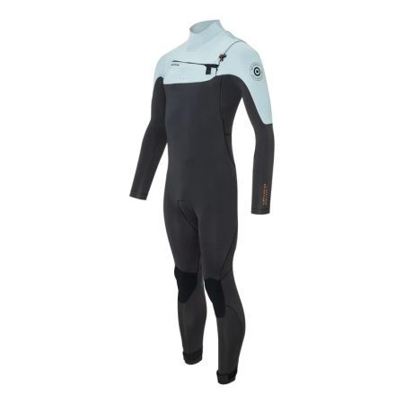 Гидрокостюм NeilPryde Wizard 4/3 Fullsuit GBS FZ Charcoal/Light grey-blue