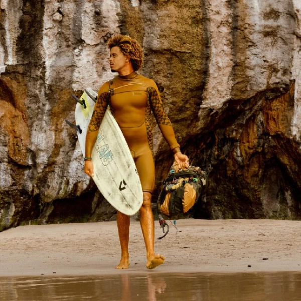 Гидрокостюм ION Seek Core 3/2 Shorty LS FZ Wetsuit Men Gold-Burst