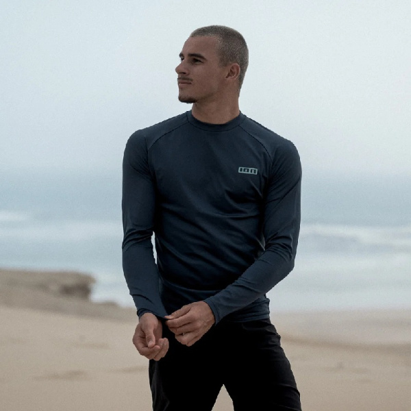 Лайкра для серфинга ION Rashguard Longsleeve Men Blue-Nights 