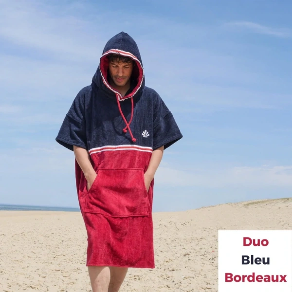 Saint Jacques Poncho Duo Burgundy Blue 2023