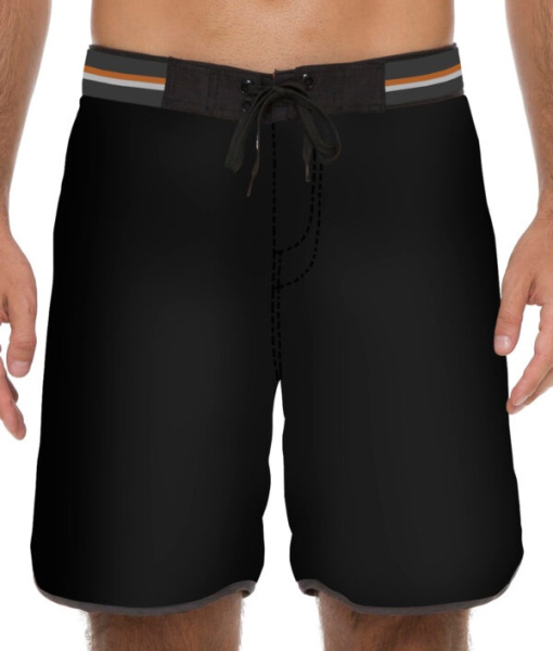 Бордшорты мужские 69Slam Luke Plain Black Medium Length Boardshort SSLPLN-BK