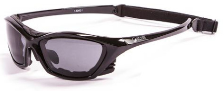 Солнцезащитные очки  Ocean Glasses Lake Garda Shiny Black+Smoke 2021