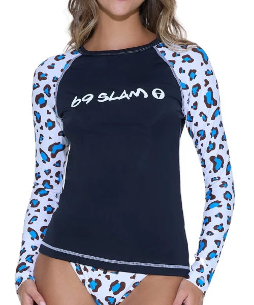 Лайкра 69Slam Ava L/S Rash Vest Lovepard