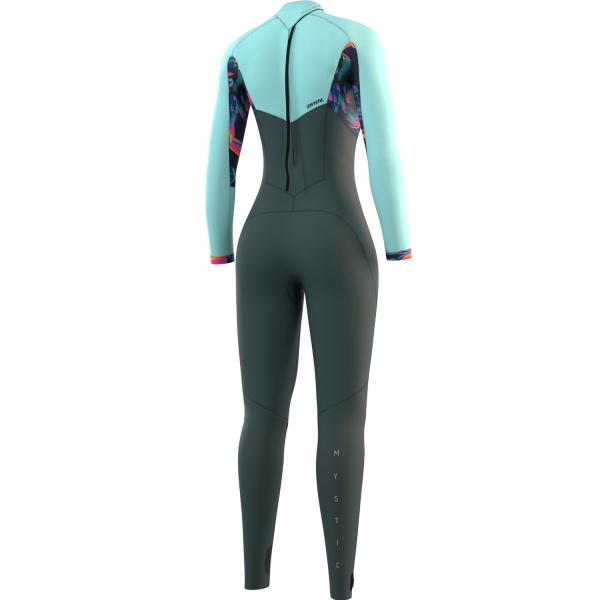 Гидрокостюм Mystic Dazzled Fullsuit 5/3mm Bzip Women Dark Leaf 2021