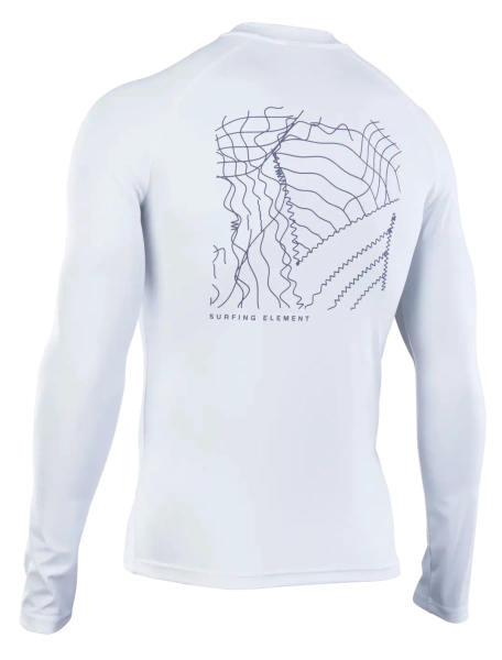 Лайкра для серфинга Ion Rashguard LS Peak White 2024