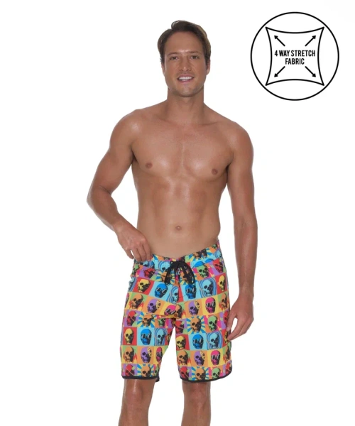 Бордшорты мужские 69Slam Jordan High Skull HGS 4‑Ways Stretch Boardshort SLWHGS-PM