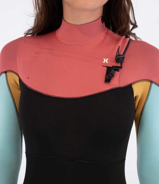 Гидрокостюм Hurley Advant 3/2mm Fullsuit Women Fzip Spiced Coral