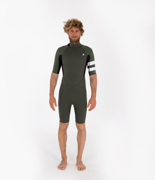 Гидрокостюм Hurley 2/2 mm Springsuit Bzip Shaded Olive