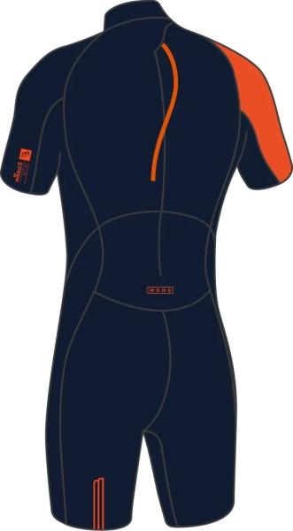 Гидрокостюм мужской MDNS Pioneer Men 2/2 Shorty Navy/Orange