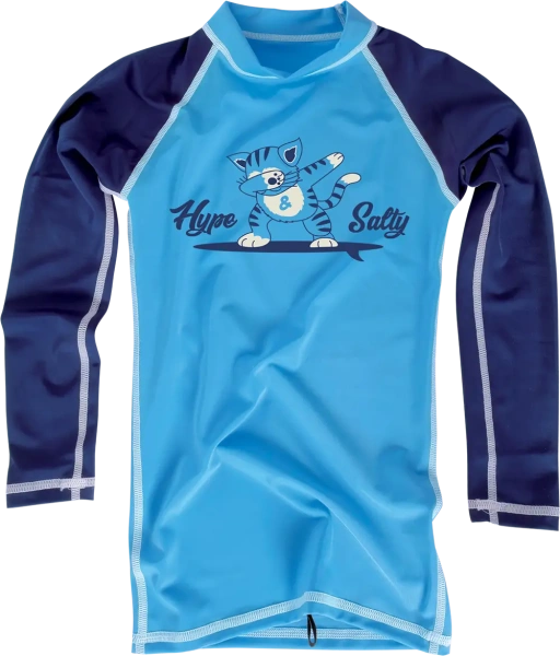 Лайкра детская MDNS Bicolor Design Rashvest Kid Ls Cat Blue/Navy 2023