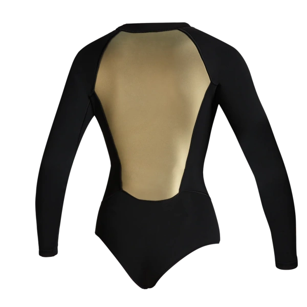 Гидрокостюм Mystic Sway Longarm Super Shorty 2/2mm Fzip Women Black/Gold