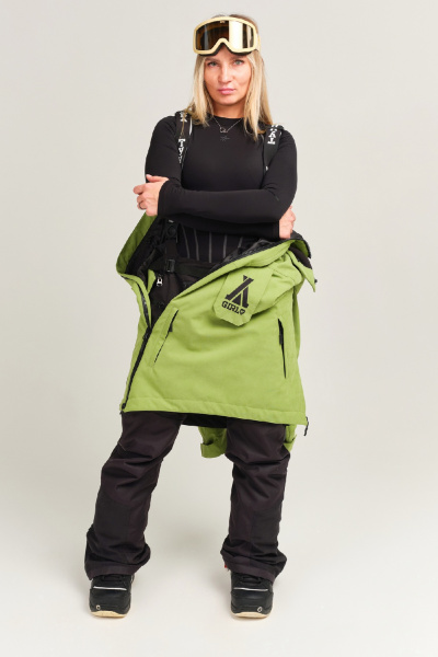 Комбинезон Тундра Street Girly VI snow 20х30 фисташково-чёрный