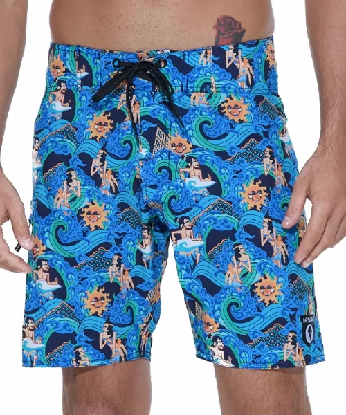 Бордшорты 69Slam Liam 4 Ways Stretch Boardshort Ancient Wave