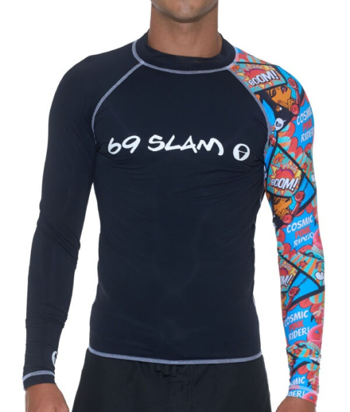 Лайкра мужская 69Slam Diego Cosmic Pink Rider CPR L/S Rash Vest MRLCPR-BK 